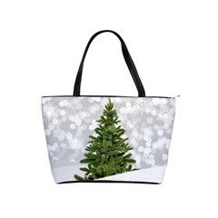 Christmas Xmas Tree Bokeh Shoulder Handbags