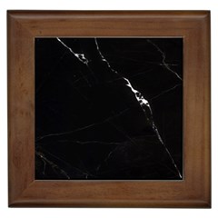 Black Marble Tiles Rock Stone Statues Framed Tiles by Simbadda