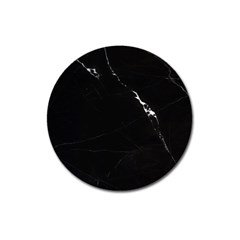 Black Marble Tiles Rock Stone Statues Magnet 3  (round) by Simbadda