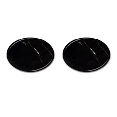 Black Marble Tiles Rock Stone Statues Cufflinks (oval)