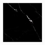 Black Marble Tiles Rock Stone Statues Medium Glasses Cloth (2-Side) Front