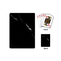 Black Marble Tiles Rock Stone Statues Playing Cards (mini)  by Simbadda