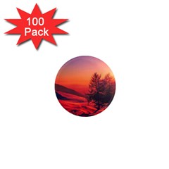 Italy Sunrise Sky Clouds Beautiful 1  Mini Magnets (100 Pack)  by Simbadda