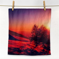 Italy Sunrise Sky Clouds Beautiful Face Towel by Simbadda