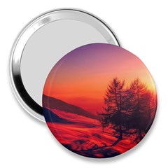 Italy Sunrise Sky Clouds Beautiful 3  Handbag Mirrors by Simbadda