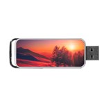 Italy Sunrise Sky Clouds Beautiful Portable USB Flash (One Side) Front