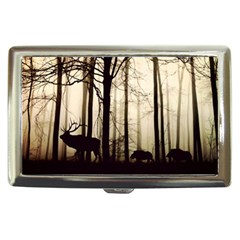 Forest Fog Hirsch Wild Boars Cigarette Money Cases by Simbadda