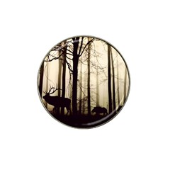 Forest Fog Hirsch Wild Boars Hat Clip Ball Marker (4 Pack) by Simbadda