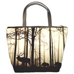 Forest Fog Hirsch Wild Boars Bucket Bags Back