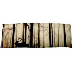 Forest Fog Hirsch Wild Boars Body Pillow Case Dakimakura (two Sides) by Simbadda