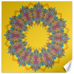 Star Quilt Pattern Squares Canvas 20  X 20   by Simbadda