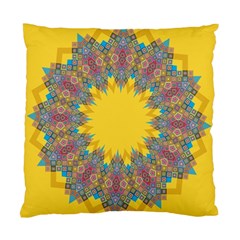 Star Quilt Pattern Squares Standard Cushion Case (one Side) by Simbadda