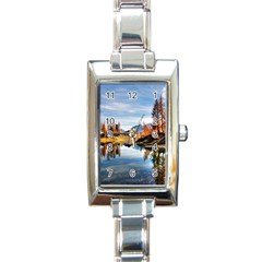 Dolomites Mountains Italy Alpine Rectangle Italian Charm Watch by Simbadda