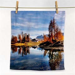 Dolomites Mountains Italy Alpine Face Towel by Simbadda