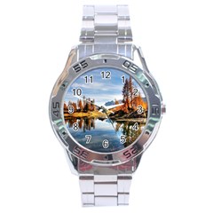 Dolomites Mountains Italy Alpine Stainless Steel Analogue Watch by Simbadda