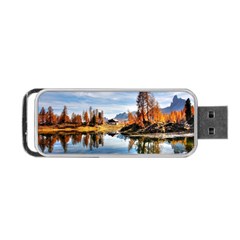 Dolomites Mountains Italy Alpine Portable Usb Flash (one Side) by Simbadda