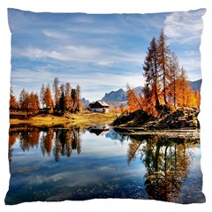 Dolomites Mountains Italy Alpine Standard Flano Cushion Case (two Sides) by Simbadda