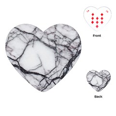 Marble Tiles Rock Stone Statues Playing Cards (heart) 