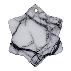 Marble Tiles Rock Stone Statues Ornament (snowflake) by Simbadda