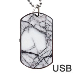 Marble Tiles Rock Stone Statues Dog Tag Usb Flash (two Sides) by Simbadda