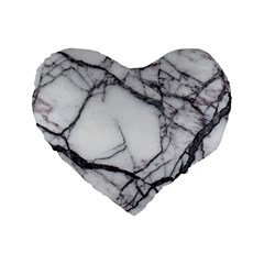 Marble Tiles Rock Stone Statues Standard 16  Premium Flano Heart Shape Cushions by Simbadda