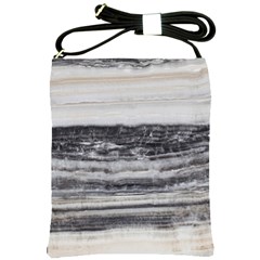 Marble Tiles Rock Stone Statues Pattern Texture Shoulder Sling Bags by Simbadda