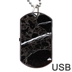 Marble Tiles Rock Stone Statues Dog Tag Usb Flash (one Side) by Simbadda