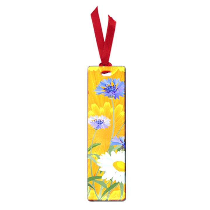 Flowers Daisy Floral Yellow Blue Small Book Marks