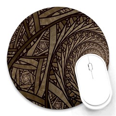 Abstract Pattern Graphics Round Mousepads by Simbadda