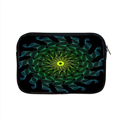 Abstract Ribbon Green Blue Hues Apple Macbook Pro 15  Zipper Case by Simbadda