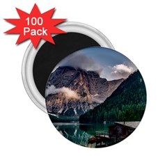 Italy Mountains Pragser Wildsee 2 25  Magnets (100 Pack)  by Simbadda