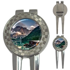 Italy Mountains Pragser Wildsee 3-in-1 Golf Divots by Simbadda