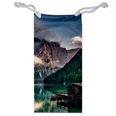 Italy Mountains Pragser Wildsee Jewelry Bag by Simbadda