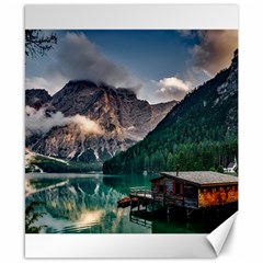 Italy Mountains Pragser Wildsee Canvas 8  X 10  by Simbadda