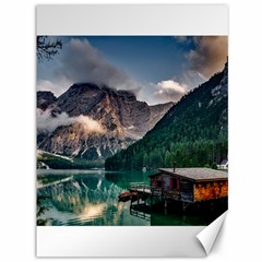 Italy Mountains Pragser Wildsee Canvas 36  X 48   by Simbadda