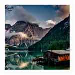 Italy Mountains Pragser Wildsee Medium Glasses Cloth (2-Side) Back