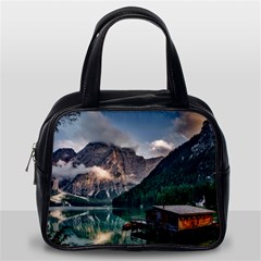 Italy Mountains Pragser Wildsee Classic Handbags (one Side) by Simbadda