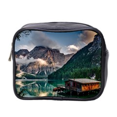 Italy Mountains Pragser Wildsee Mini Toiletries Bag 2-side by Simbadda