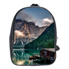 Italy Mountains Pragser Wildsee School Bag (xl) by Simbadda