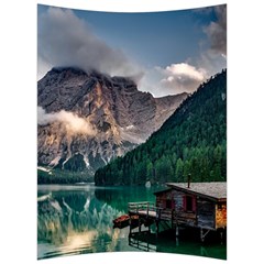 Italy Mountains Pragser Wildsee Back Support Cushion by Simbadda