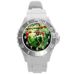 Continental Breakfast 6 Round Plastic Sport Watch (L) Front