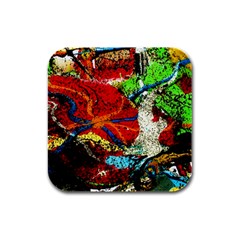 Coffee Land 1 Rubber Square Coaster (4 Pack)  by bestdesignintheworld