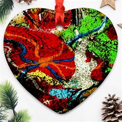 Coffee Land 1 Heart Ornament (two Sides) by bestdesignintheworld