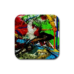 Coffee Land 5 Rubber Coaster (square)  by bestdesignintheworld