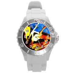 Drama Round Plastic Sport Watch (L)