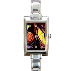 Cryptography Of The Planet Rectangle Italian Charm Watch by bestdesignintheworld