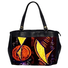 Cryptography Of The Planet Office Handbags (2 Sides)  by bestdesignintheworld