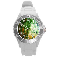 Close To Pinky,s House 11 Round Plastic Sport Watch (L)