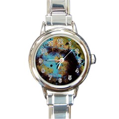 Blue Options 5 Round Italian Charm Watch by bestdesignintheworld