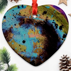 Blue Options 5 Ornament (heart) by bestdesignintheworld